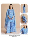 Blue Colour Cotton Kurti With Bottom Dupatta Exporters In India SET0206